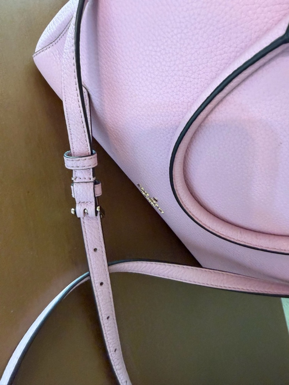 kate spade Lilac Pebbled Leather Satchel with Shoulder Strap - Picture 4 of 16